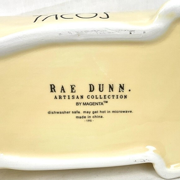 Rae Dunn Chihuahua Taco Holder Yellow Ceramic Dog Pup Puppy Taco Tuesday New - Picture 6 of 7